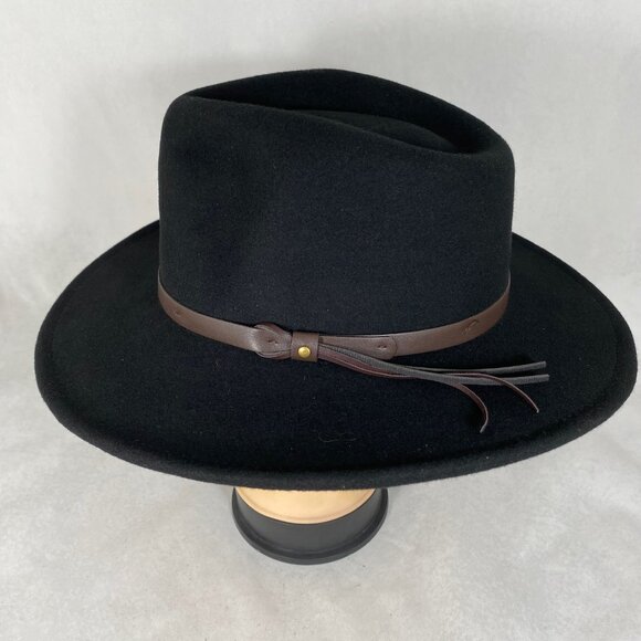 Scala C-Crown Pinch Front Fedora Hat / Indiana Jones Style NWOT - Picture 9 of 10